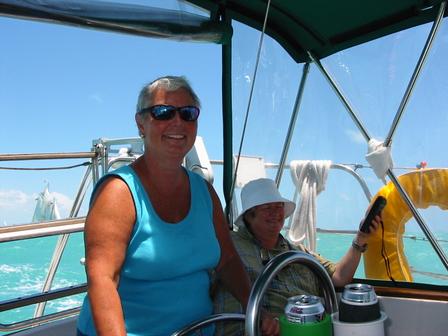 Pixie and Claudia...keeping us on course